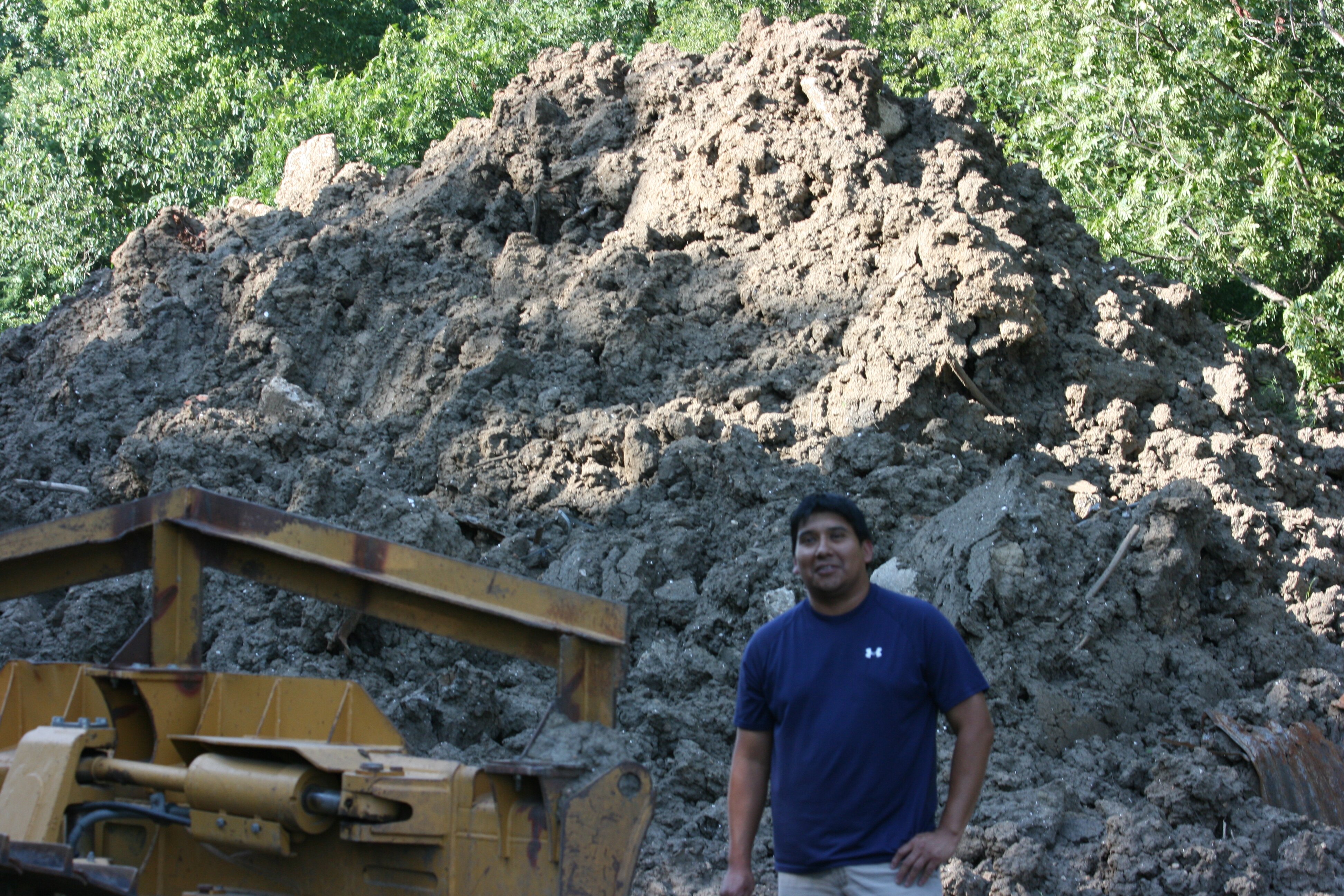 Jonas John conducting site inspection